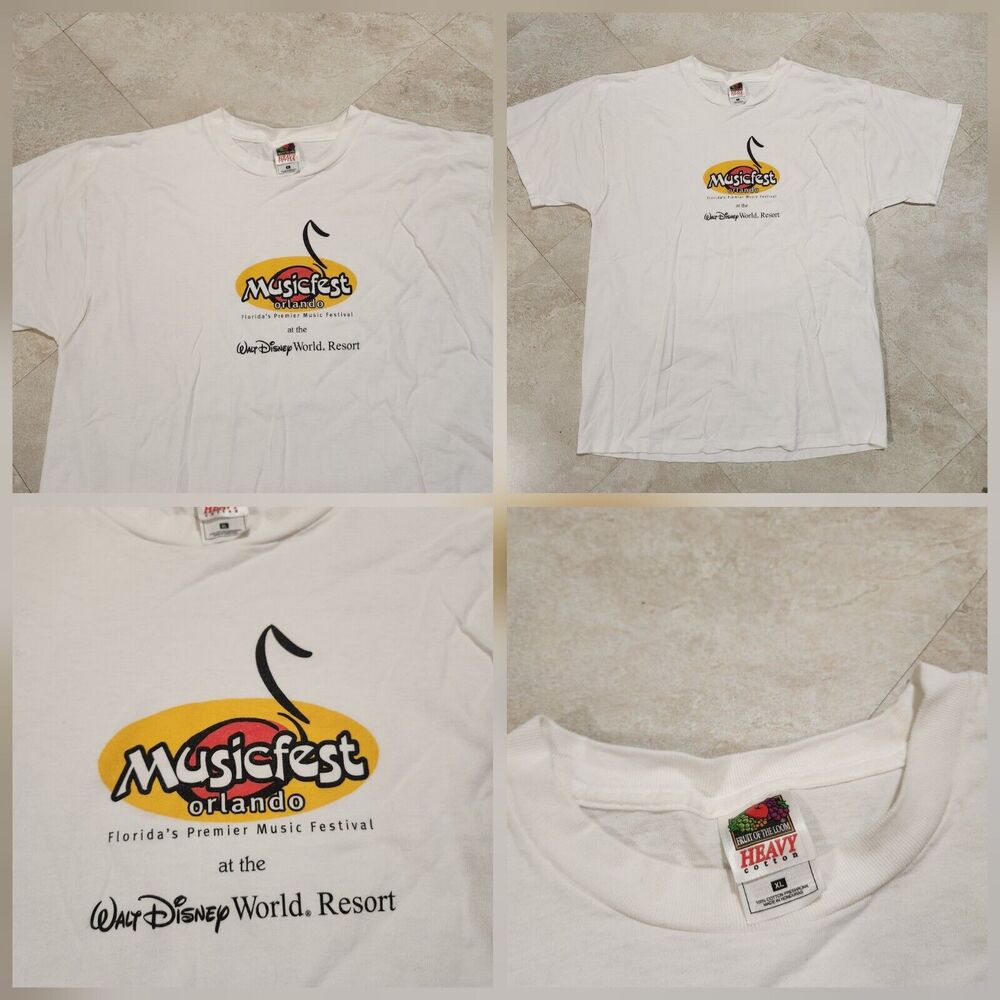 VTG MusicFest Orlando Mens XL Walt Disney World Florida Music Festival T Shirt